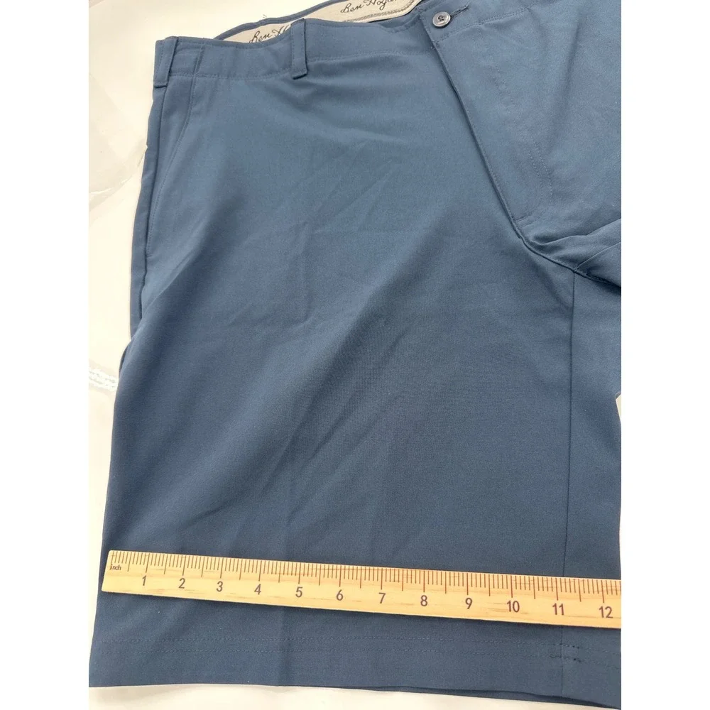Ben Hogan Mens Performance Golf Shorts Blue Size 40 Stretch Flat Front WT4440